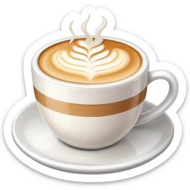 Café latte sticker