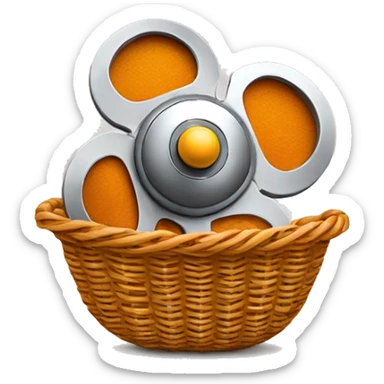 A fidget spinner spinning on top of a basket ball ball sticker