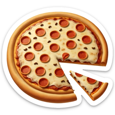 Pizza poop sticker