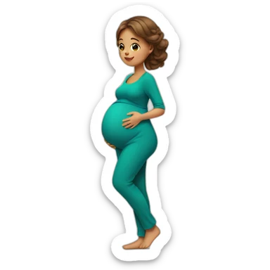 baby bump sticker