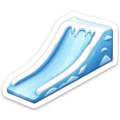 snow slope kicker sticker