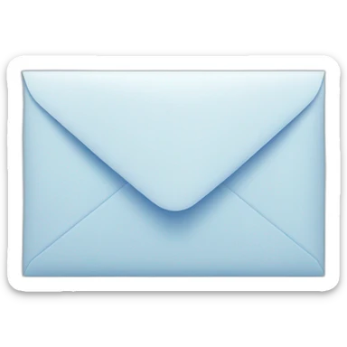 bluish envelope sticker