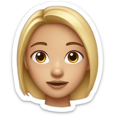 girl with acne  sticker