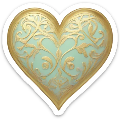 Aesthetic heart sticker