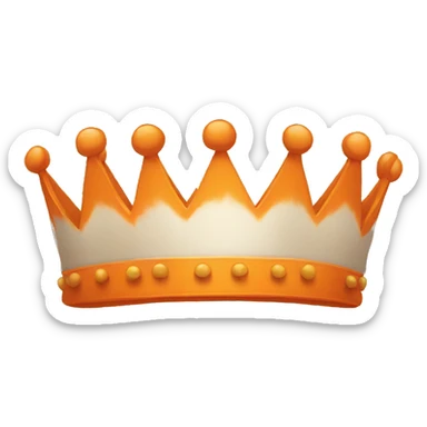 orange crown (only the crown) sticker