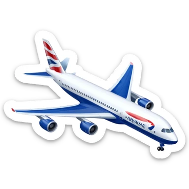 British airways plane  sticker