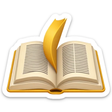 A minimalist emoji-style icon representing wordplay — symbolizing creativity with language. It features an open book or speech bubble merging with playful letters or word fragments, forming a clever visual pun. sticker