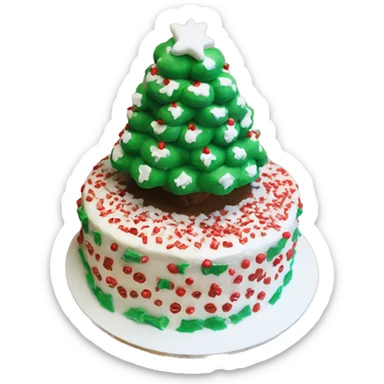 Little Debbie Christmas Tree Cake sticker
