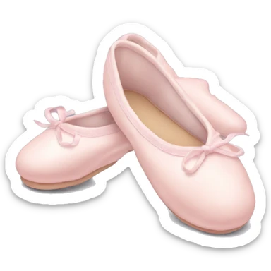 Pale pink ballet shoes sticker