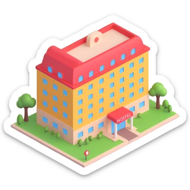 The little ghosts
of the hotel sticker