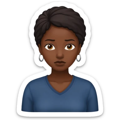 Black puritan slave female sticker