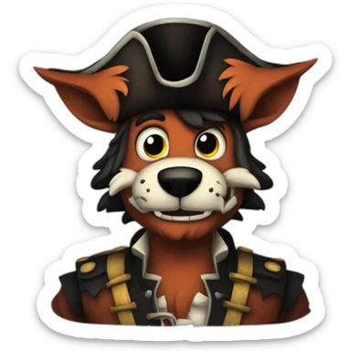 The pirate foxy fnaf sticker