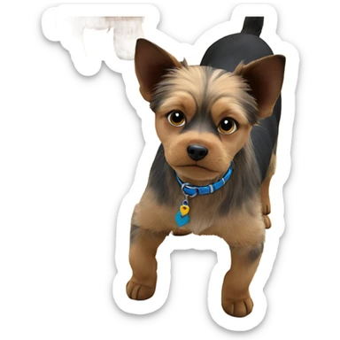 collar worn by pets sticker