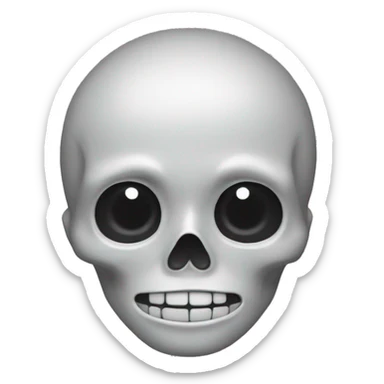 un squelette realiste sticker