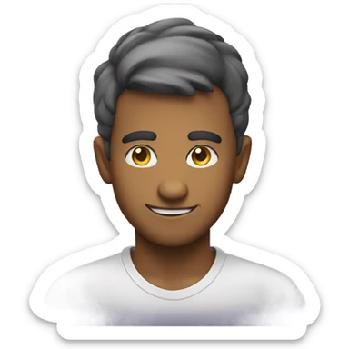 Smirking sneakily  sticker