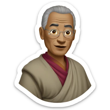 Dalaï-lama momonk sticker