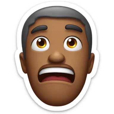 Disgusted and shocked sticker