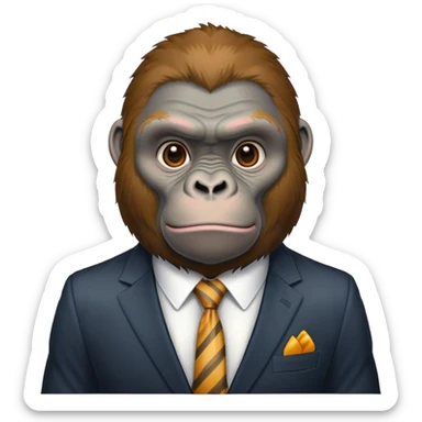 Gorilla as president of the United States  sticker