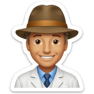 Dr. Alan Grant from the Jurassic Park movie sticker