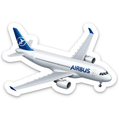 Airbus A320 of Airbus company sticker