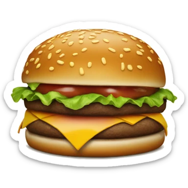 Evil burger sticker