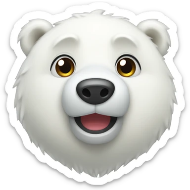 cute polar bear sticker