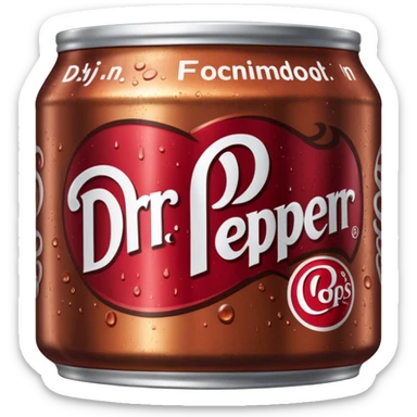 dr pepper sticker