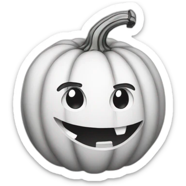 a pumpkin for coloring page sticker