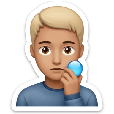 image, where developer think about something sticker