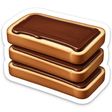 Nuttela mit brot sticker