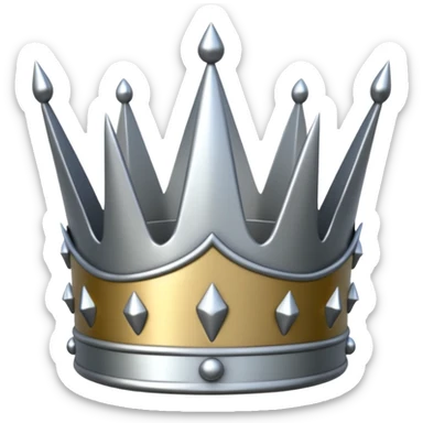 Spiked crown sticker