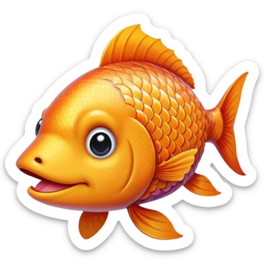 poisson avec tête de chien sticker