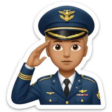 military salute sticker