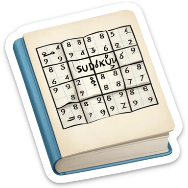 suicide note in a book of sudoku puzzles sticker