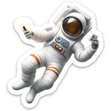Smoking on the moon  sticker