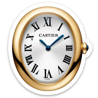 Full golden cartier baignoire watch sticker
