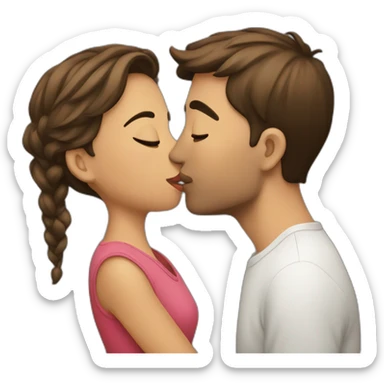 Kissing sticker