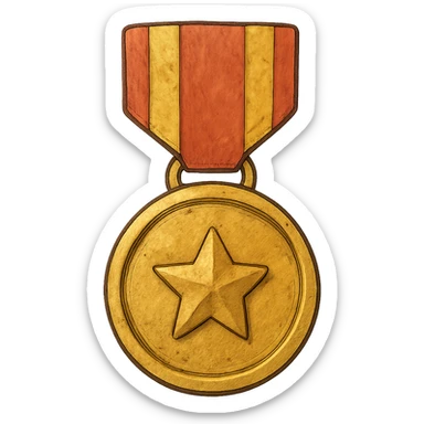 ghibli style medal sticker