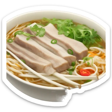 pho bowl with rib sticker