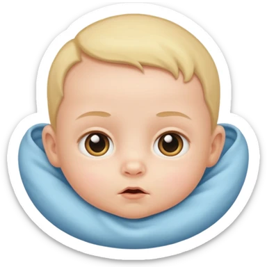Baby wide awake sticker