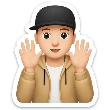 Edit the apple emoji to have a slightly whiter skin tone, keep the confident expression, remove all accessories, and have no background. Maintain the original apple emoji style look. sticker