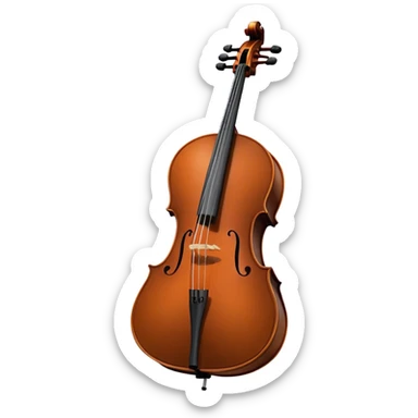Black cello sticker