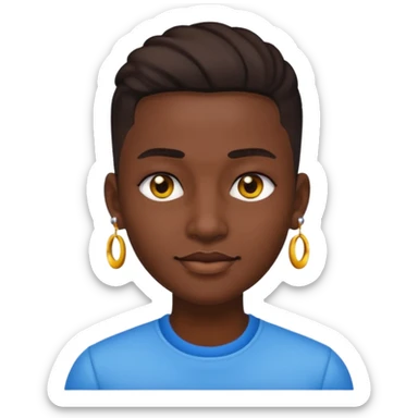 bookie fade stud emoji sticker