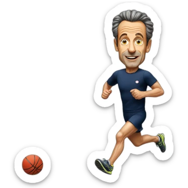 Jogging de nicolas sarkozy sticker
