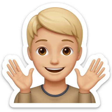 Personne qui fait semblant de croire en quelqu'un  sticker