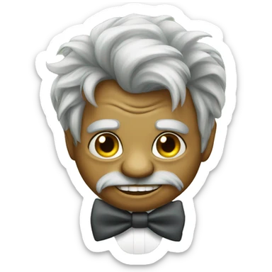 troll with a bow tie sticker