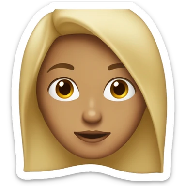 Dirty blonde tan girl with covers  sticker