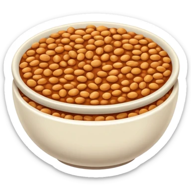 bowl of lentils sticker