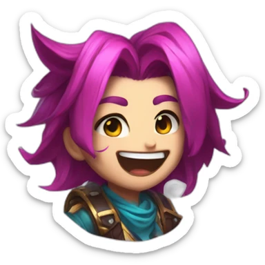 Jinx in the League of Legends sticker