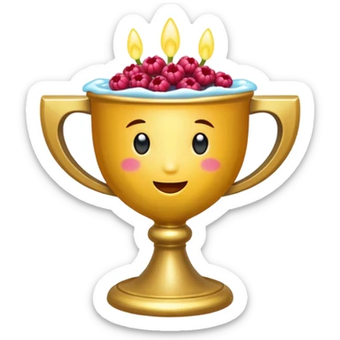 berry chalice overflowing with light nectar sticker